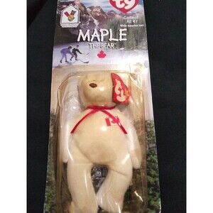 MAPLE THE BEAR MINI BEANIE BABY - TY & McDONALD'S/1999 Still In Package